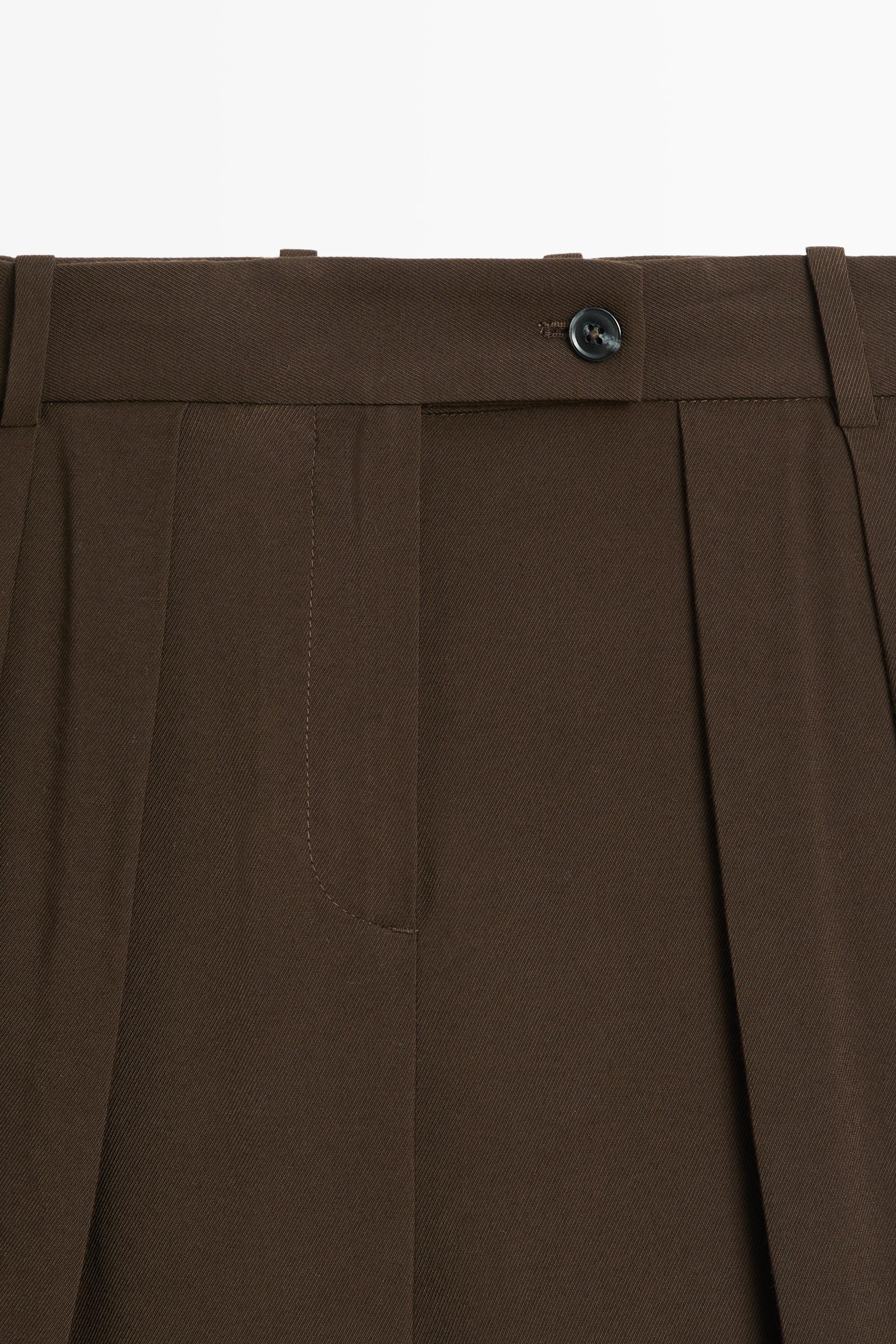 Pantalon large plissé